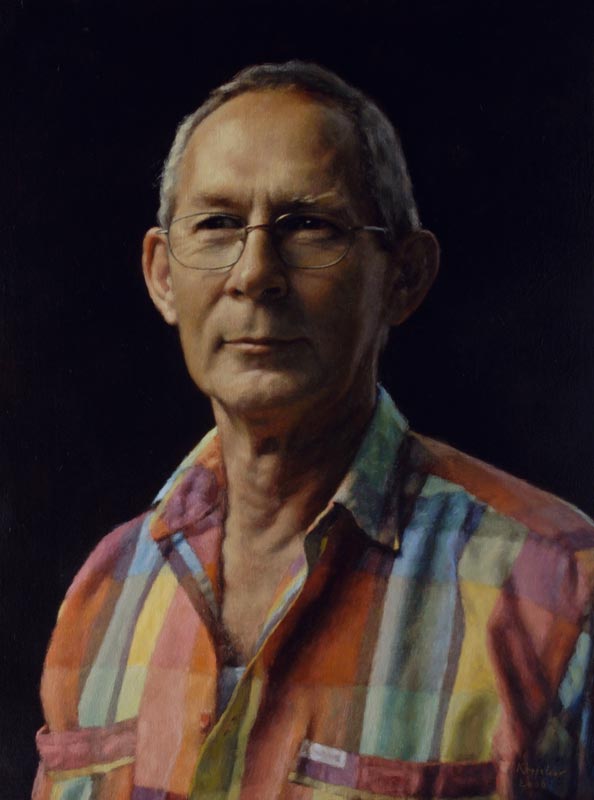 portrait: 'Eric' oil on canvas by Dutch painter Frans Koppelaar.